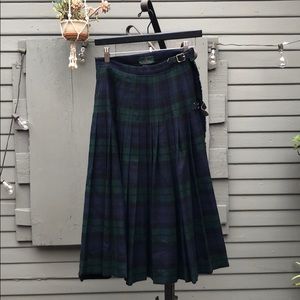 WOOL PLAID KILT - 36-